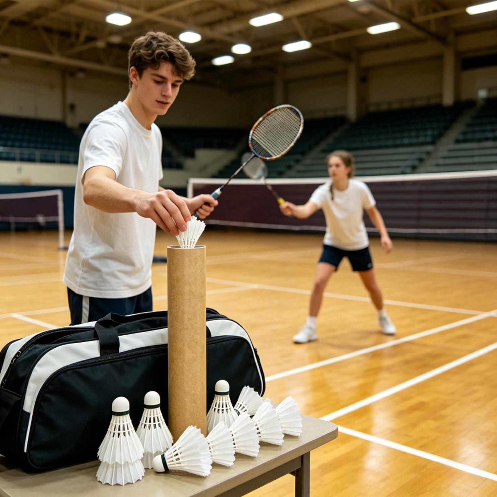 Outdoor Sportsman Group - Badminton-Federbälle für Outdoor-Training, Federball-Set für Frauen,