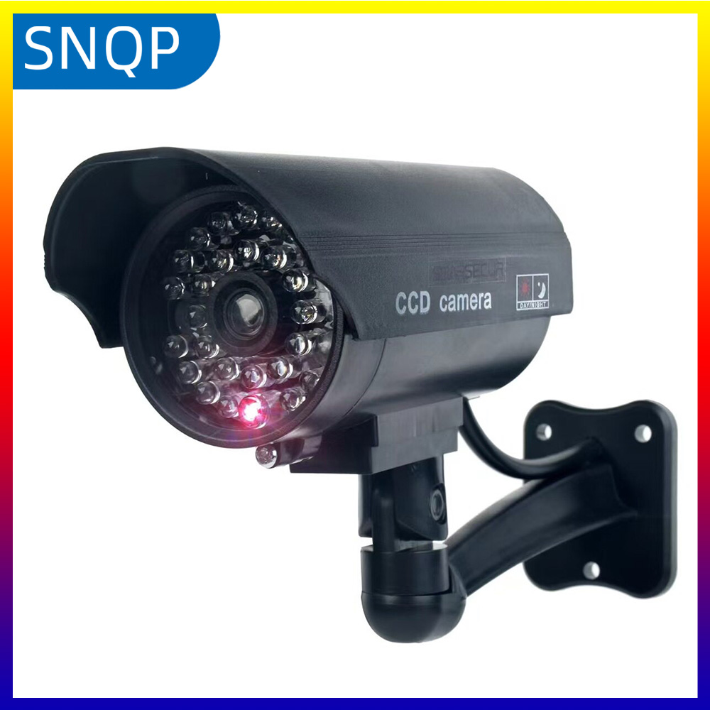 Outdoor Sport Camera - SNQP Dummy-Kamera, wasserdichte Sicherheits-CCTV-Überwachungskamera mit blinkendem