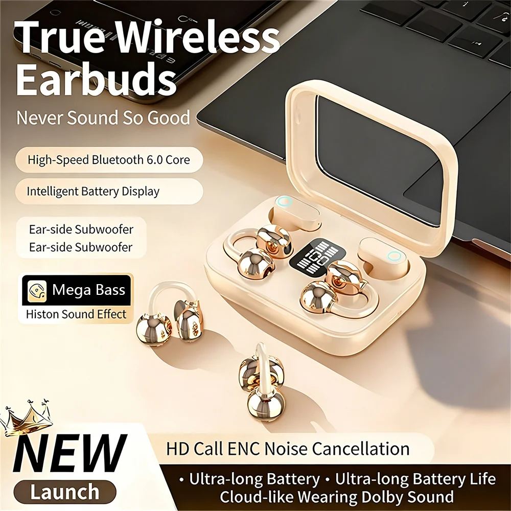 Definition Of Outdoor Sport - Zwillings-Kopfhörer, offener In-Ear-Typ, HIFI-Bass, 2-in-1-Gaming-Headset mit