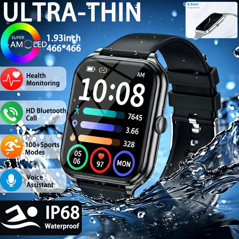 Definition Of Outdoor Sport - 2026 Neue Outdoor Ultra-Dünne Sport-Smartwatch, 1,93-Zoll-Hochauflösender