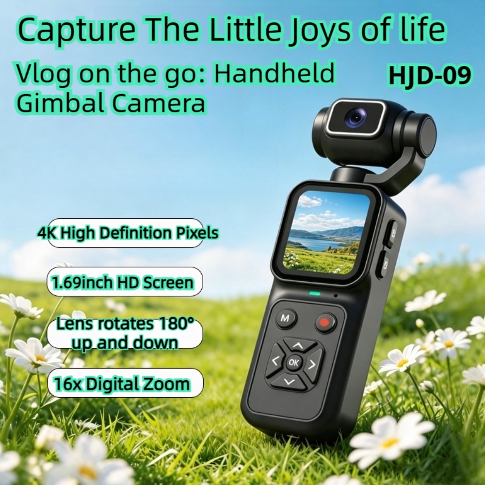 Outdoor Sport Camera - HJD-09 4K Vlogging-Kamera 180 ° Flip