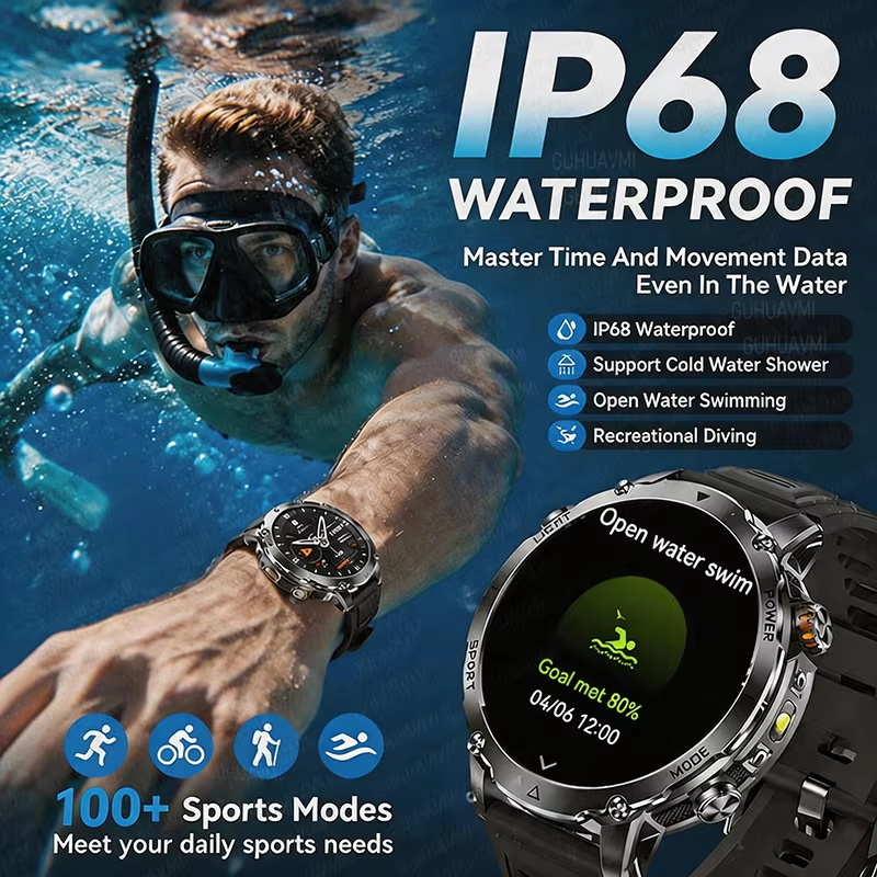 Outdoor-Militär-Smartwatch mit – Definition Of Outdoor Sport Bewertung und Preis