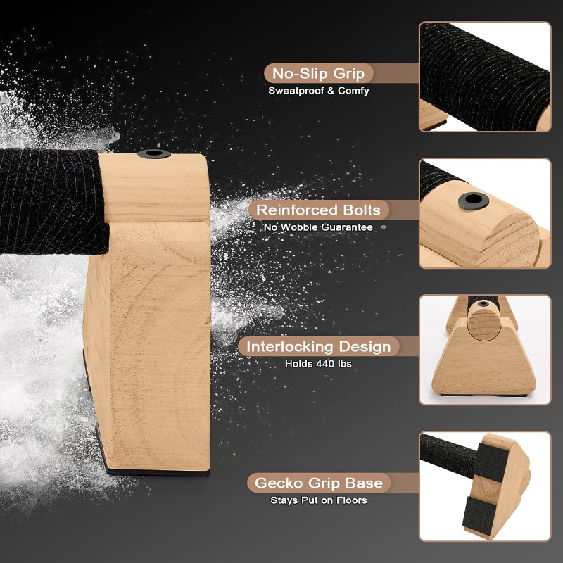 1 Set/4 Stück Holz-Paralletten – Outdoor Sport Bar Bewertung und Preis
