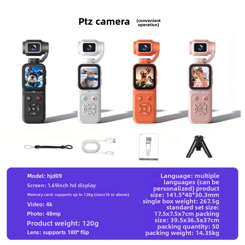 HJD-09 4K Vlogging-Kamera 180  – Outdoor Sport Camera Bewertung und Preis